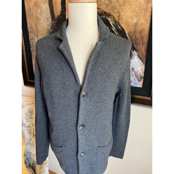 NWT Men's Jos. A. Bank Cardigan XL Dark Gray
